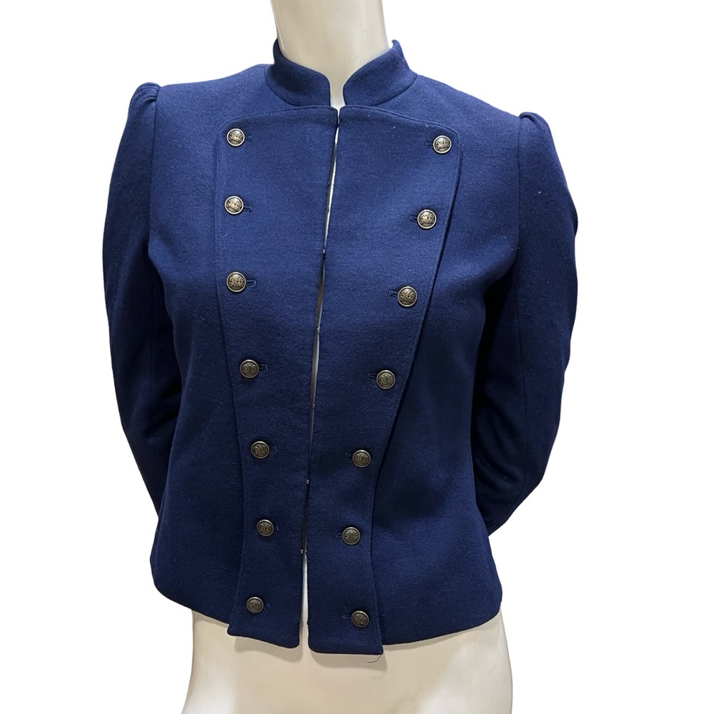 Polo Ralph Lauren Women's Blue Double-Breasted Blazer size 4